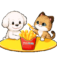 Cat Dog Sticker by UpStudiosWorld