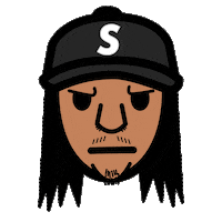 Smirk Eyebrow Raise Sticker