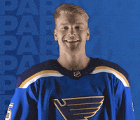 Hockey Player Smile GIF by St. Louis Blues