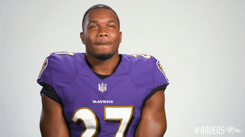 Football Think GIF by Baltimore Ravens