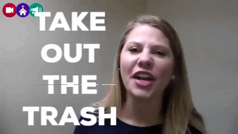 Take Out The Trash GIF by Back Row Radio