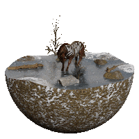 Zhak Zhakmovie Creature Hybrid Ice Frozen Adventure 3D Animation Movie Sticker by NeoFilms