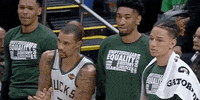 bucks clap clapping george milwaukee GIF