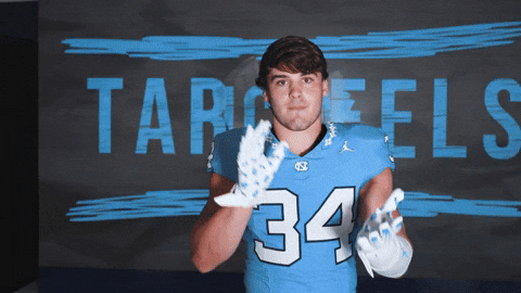 Lets Go Football GIF by UNC Tar Heels