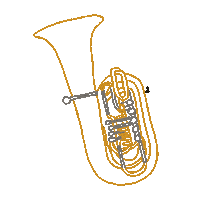Bop Tuba Sticker by BOP-BrassOrchestraProject
