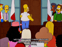 homer simpson crowd GIF