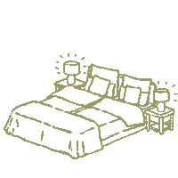 Hotelbett Sticker by Vabali Spa