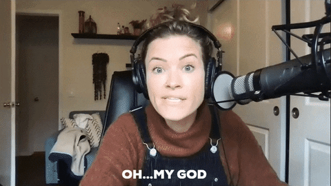 Surprise Omg GIF by WAVE Podcast Network