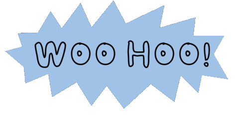 Excited Hand Drawn Sticker
