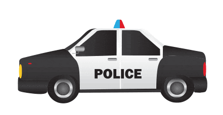 Police Car Sticker by NETFLIX