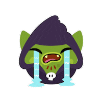 Smashlings omg crying monster upset Sticker