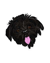 Black Dog Puppy Sticker by ThePaiz