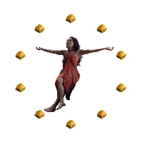 levitate baklava Sticker by Felix von Liska