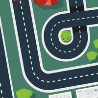 Yujin_Drawing cartoon cars gta road GIF