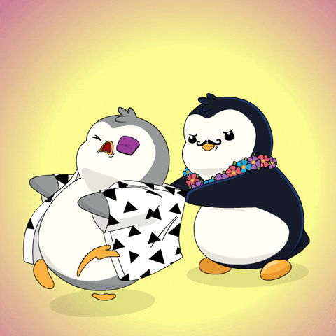 Run Away Let Me Go GIF by Pudgy Penguins