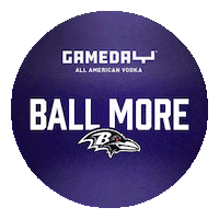 Baltimore Ravens Sticker by GameDay Vodka