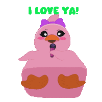 I Love You Singing Sticker by MeetDuckey