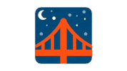 emojivid emoji emojivid places bridgeatnight Sticker