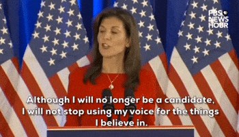 "I will not stop using my voice."