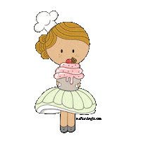 Birthday Cake Eating Sticker