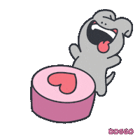 toffersdoggo love dog i love you doggo Sticker