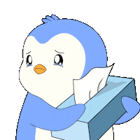 Sad Cry Sticker by Pudgy Penguins