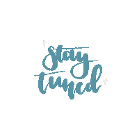 Stay Tuned Calligraphy Sticker