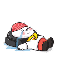 Sad Cry Sticker by Pepper Lunch