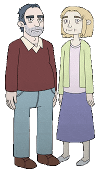Man And Woman Couple Sticker