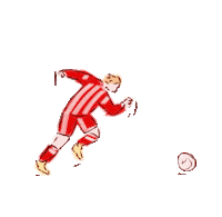 Football Running Sticker