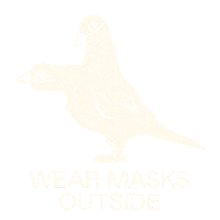 Pigeon Masks Sticker by Virtue Worldwide