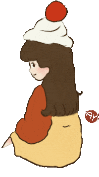 Cute Girl Foodie Sticker