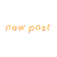 sensseli new pink new post yellow Sticker