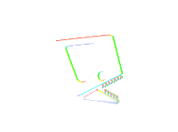 glitch piranoidpizza Sticker