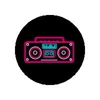 Radio Neon Sticker by Sofa Mood