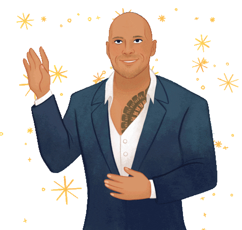 The Rock Aapi Sticker by PenguinKids