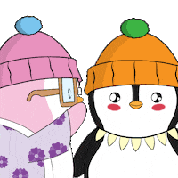 Penguin Talk Sticker by Pudgy Penguins