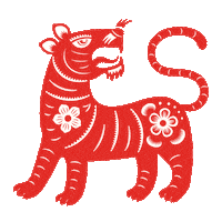 Lunar New Year Tiger Sticker by nordstromrack