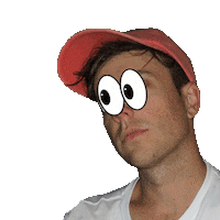 eyes wow Sticker by Dave Winnel