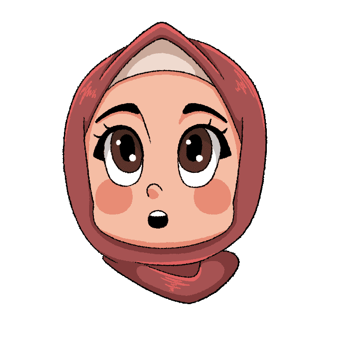 imcleem wow amazed hijabi wooow Sticker