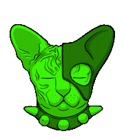 Cat Christmas Sticker