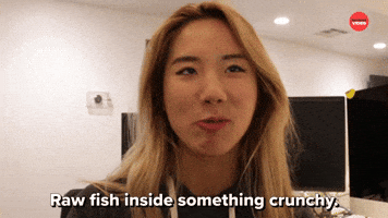 Raw Fish Inside Something Crunchy