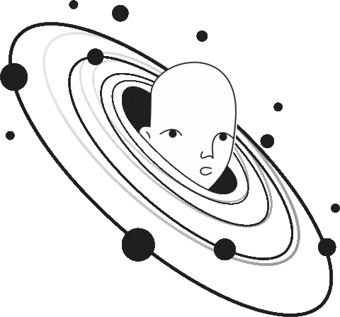 Head Universe Sticker