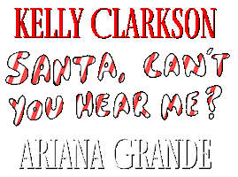 Ariana Grande Christmas Sticker by Kelly Clarkson