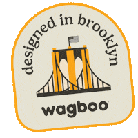 wagboopets dog design new york designer Sticker