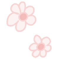 Pink Flower Sticker by Niyu studio - Milan