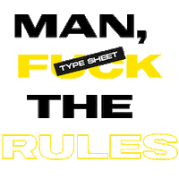 Rules Creatives Sticker by Guerilla