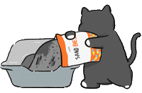 고양이 베이지 Sticker by cote