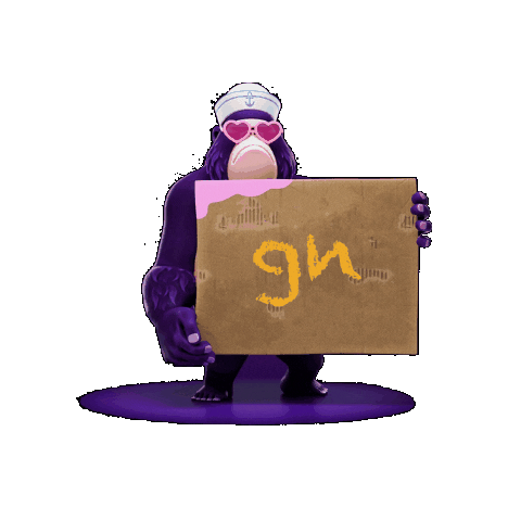 Night Gorilla Sticker