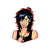 Tongue Piercing Sticker